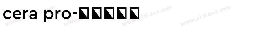 cera pro字体转换